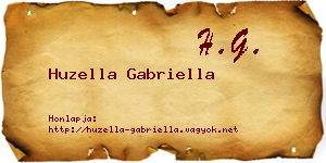 Huzella Gabriella névjegykártya
